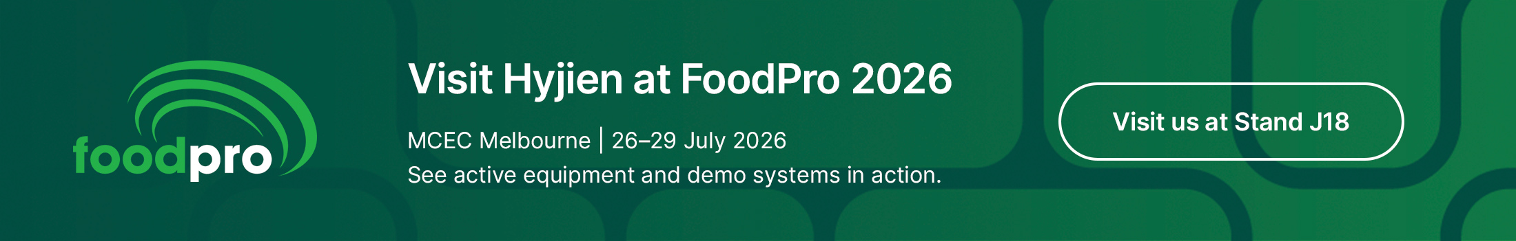 Visit Hyjien at FoodPro 2026